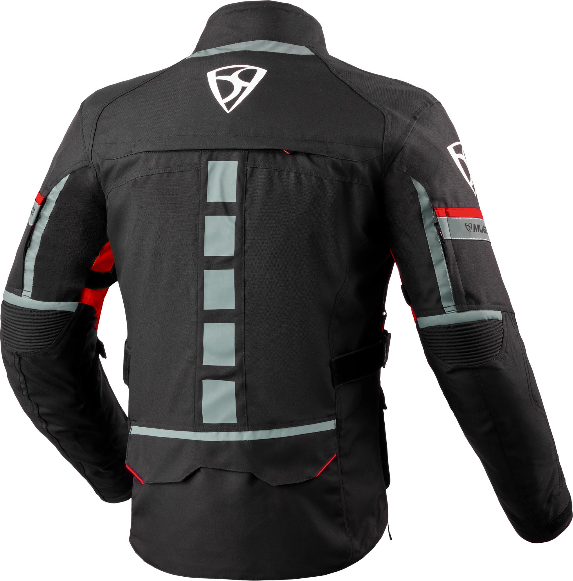 MUGENRACE T-Uno waterproof Motorcycle Textile Jacket black/red M Figure 2