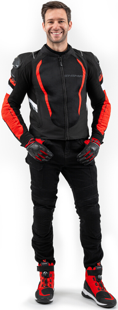 SHIMA Mesh Pro 2.0 Motorcycle Textile Jacket black/red/white M Figure 3