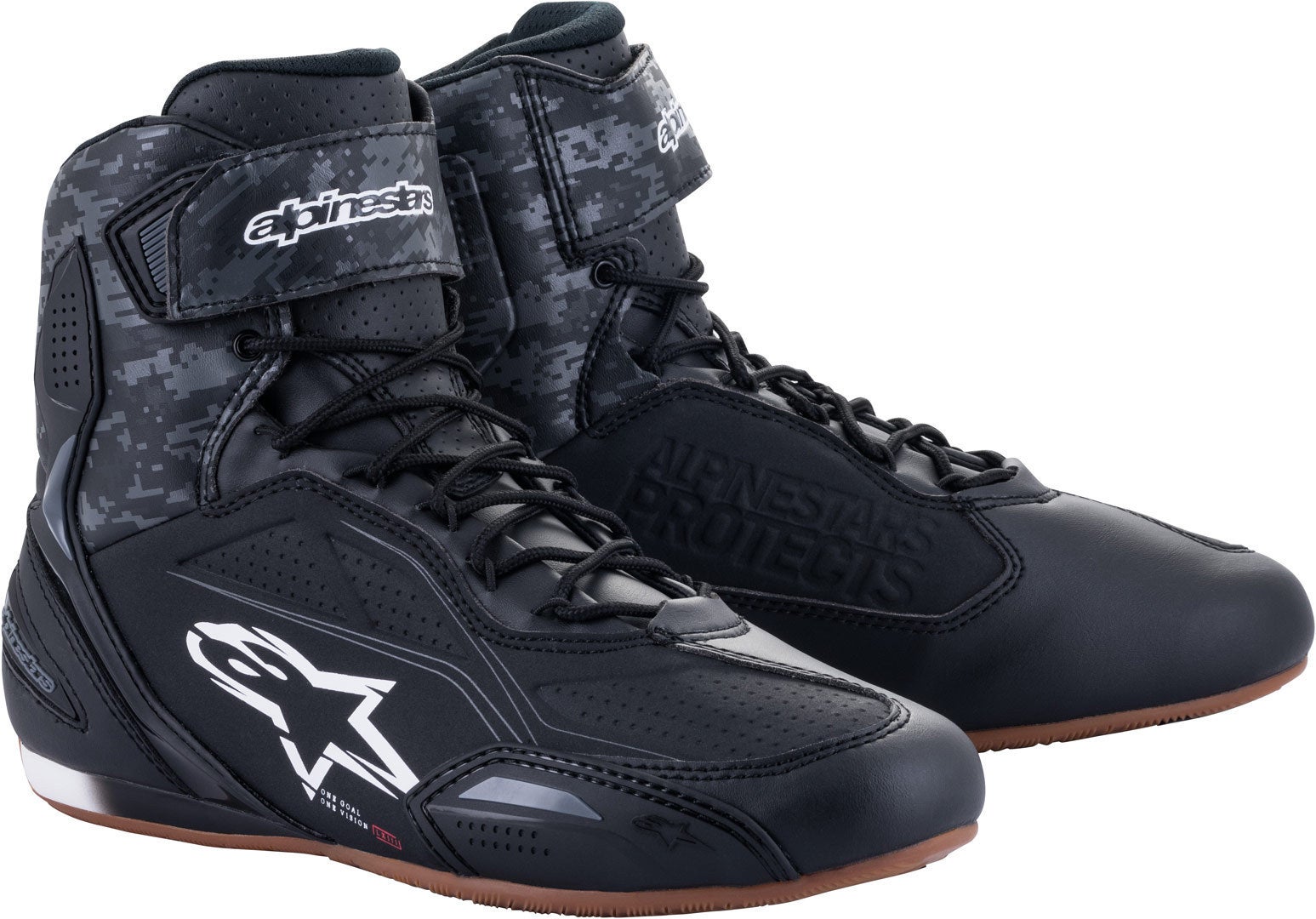Alpinestars Faster 3 Motocyklové boty Černá/tmavě šedá (uhlí) 8 (40,5) Obrázek 1