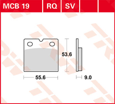 TRW Lucas Bremsbelag MCB19 Figura 1
