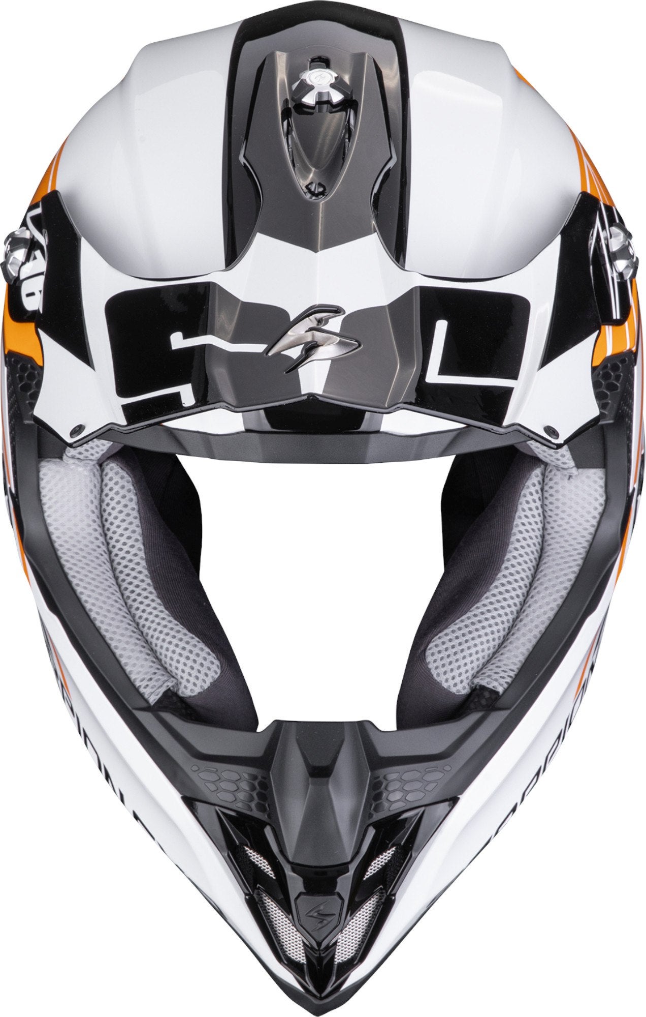 Scorpion VX-16 Evo Air Lignes Motocross hjelm sort/hvid/orange XXL (63/64) Figur 2