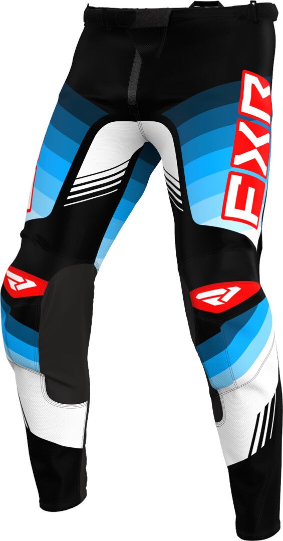 FXR Clutch Pro 2024 Motocross Pants black/white/blue/red 36 Figure 1