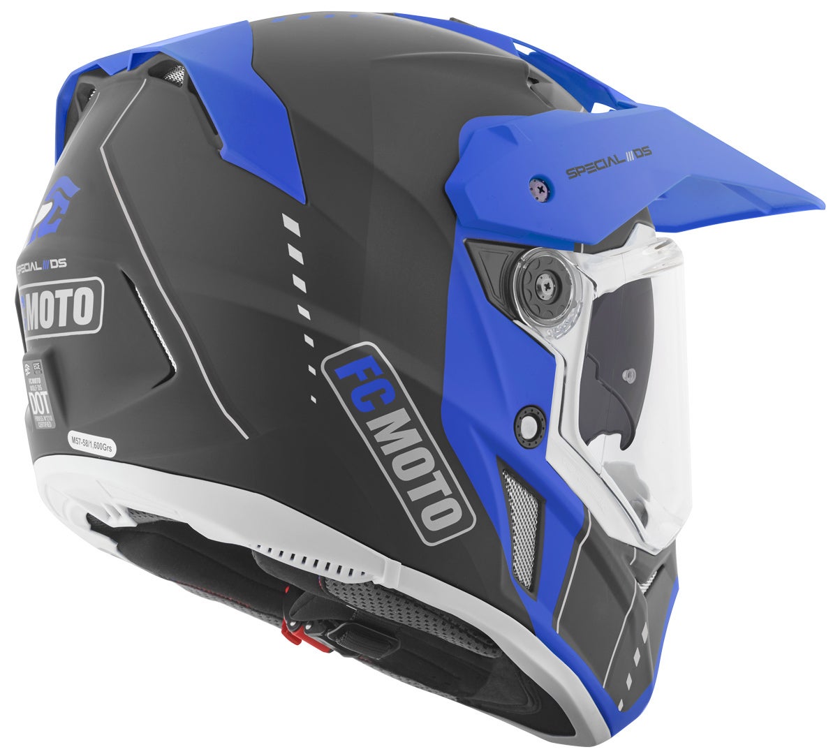 FC-Moto Merkur Pro Air Casco Enduro nero/blu 2XL Figura 6