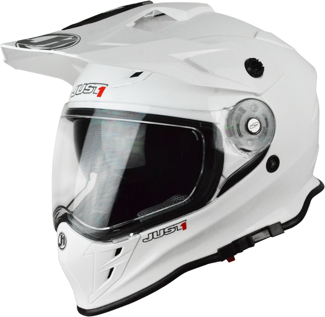 Just1 J34 Pro Solid Motocross helm Wit Verlies (59/60) Figuur 1