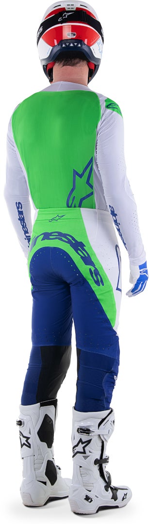 Alpinestars Supertech Risen Motorcross jersey blauw/wit M Figuur 3
