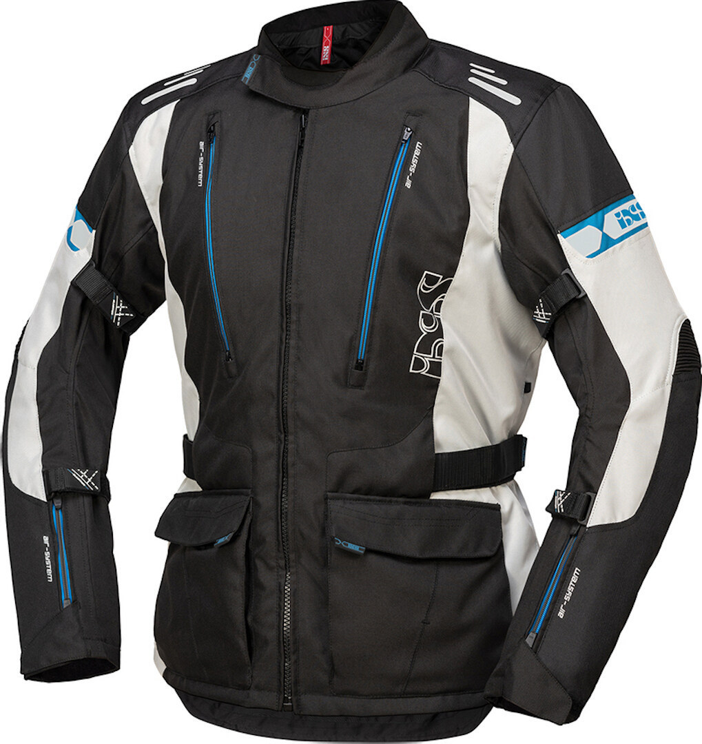 IXS Lorin-ST Motorcycle Textile Jacket black/grey/blue M Figure 1