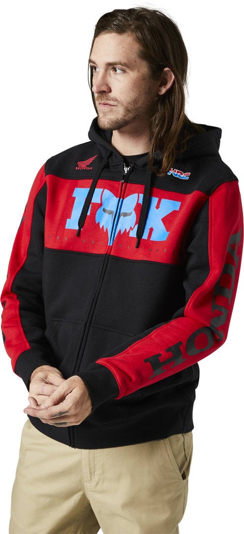 FOX Honda Zip Hoodie Černá/červená XL Obrázek 2
