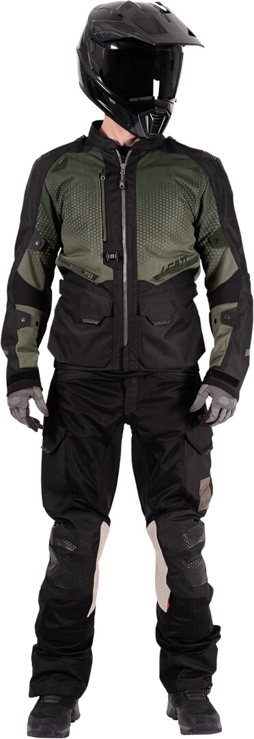 Side view of Leatt ADV Flowtour 5.5 waterproof Motorcycle Textile Jacket