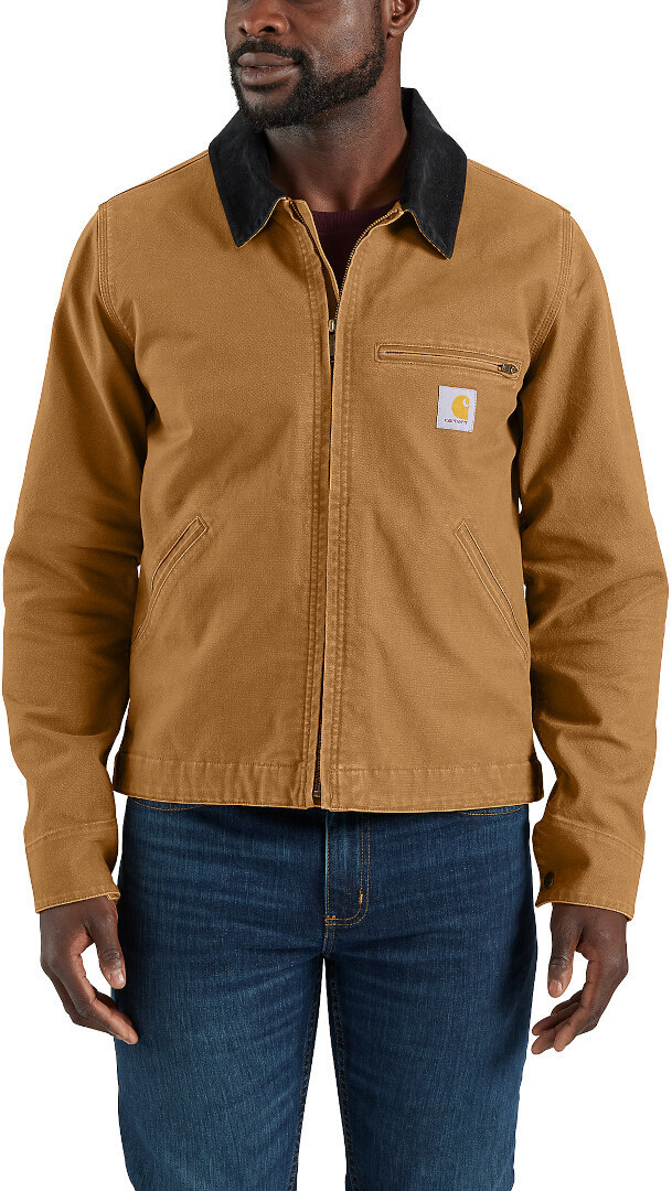 Carhartt Rugged Flex Relaxed Fit Duck Detroit Jacket light brown M Figure 5