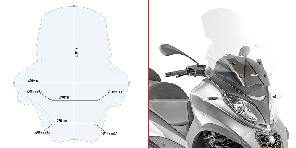 GIVI Vindruta Figur 1