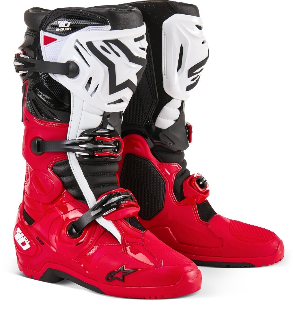 Alpinestars Men's Red/Black/White Tech 10 Enduro Motocross Boots