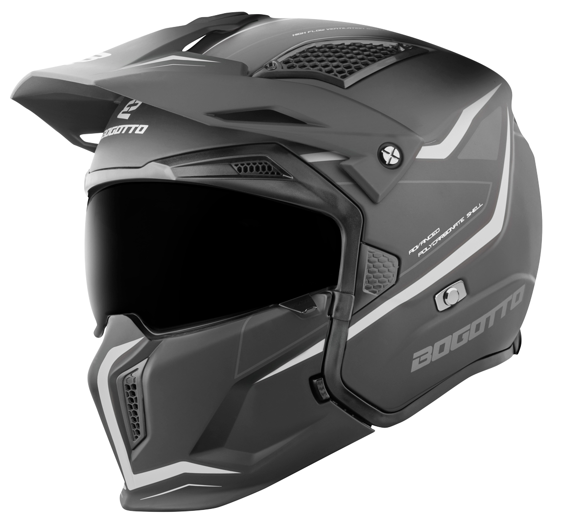 Bogotto Radic WN-ST Helm grijs/zwart M Figuur 2