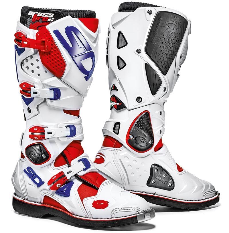 Sidi Crossfire 2 Motocross Boots white/red/blue 43 Figure 1