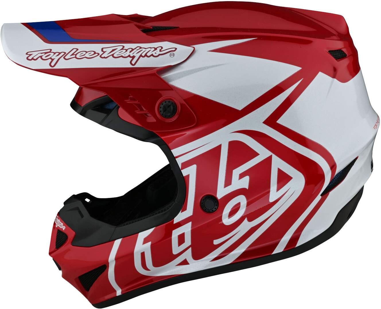 Troy Lee Designs GP Overload Motorcross helm rood/wit L Figuur 8