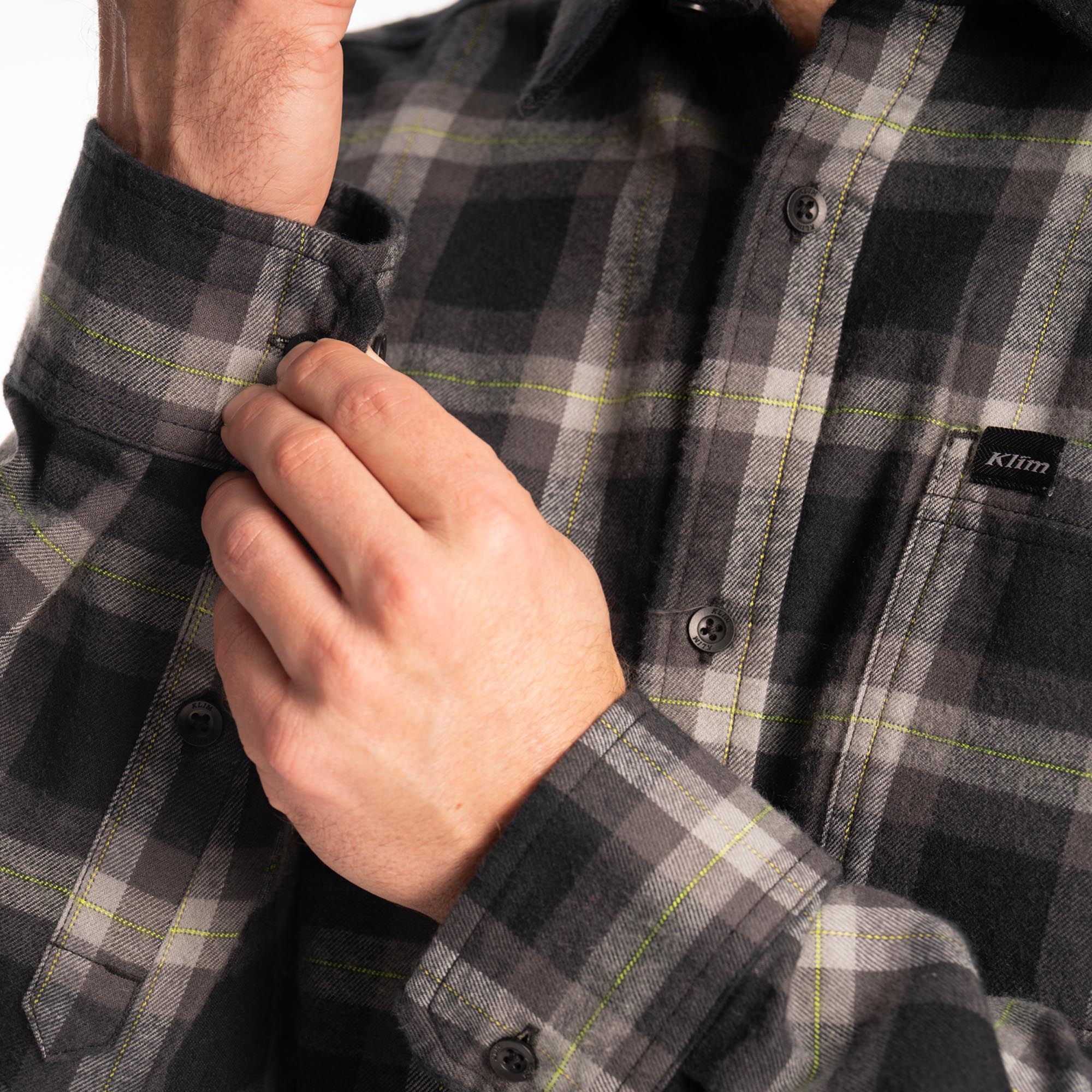 Klim Alderson Flannel Hemd schwarz M Abbildung 6