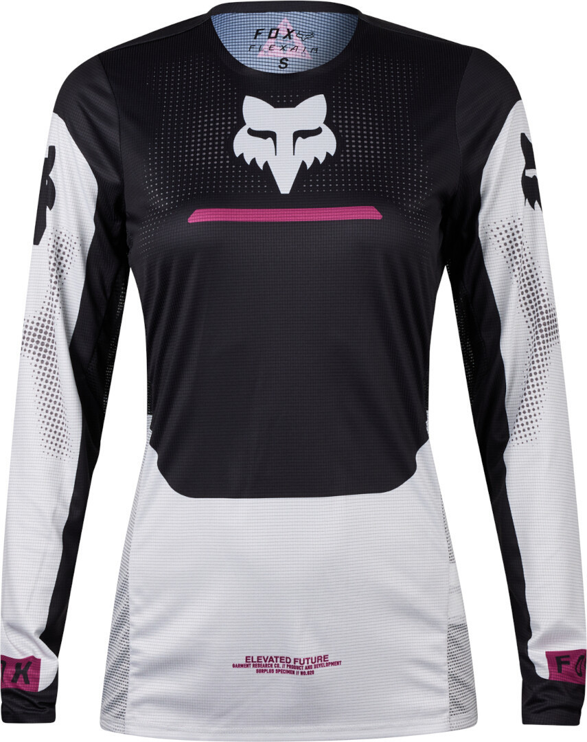 FOX Flexair Optical Motocross trøje til damer Sort/lysegrå S Figur 1