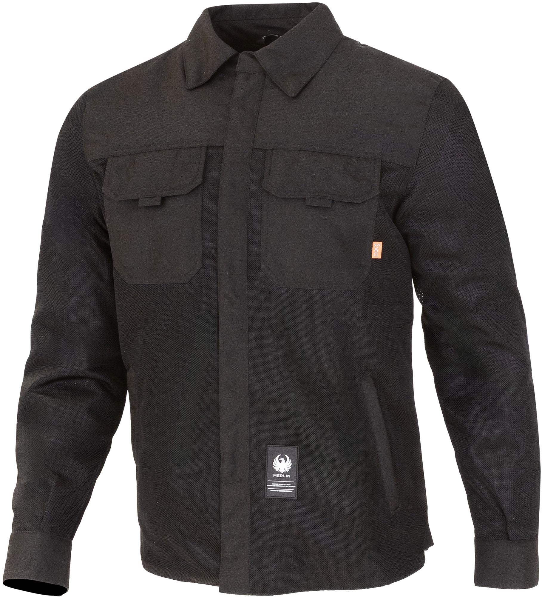 Merlin Aero Mesh D3O perforated Motorcycle Shirt black S Figure 1