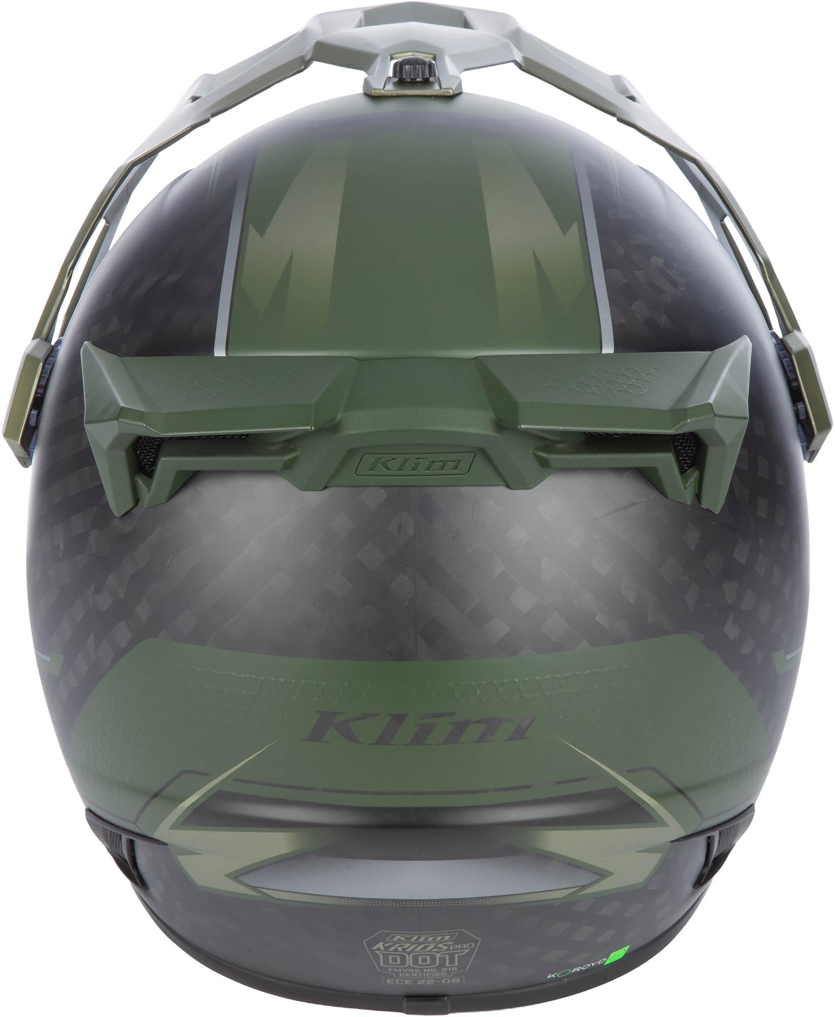 Klim Krios Pro Echo Carbon 엔듀로 헬멧 검정 무광/녹색 XS (53/54) 그림 8