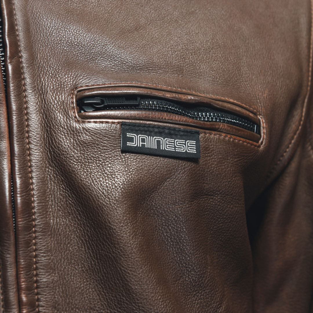 Dainese Merak Motorcycle Leather Jacket brown 58 Figure 8