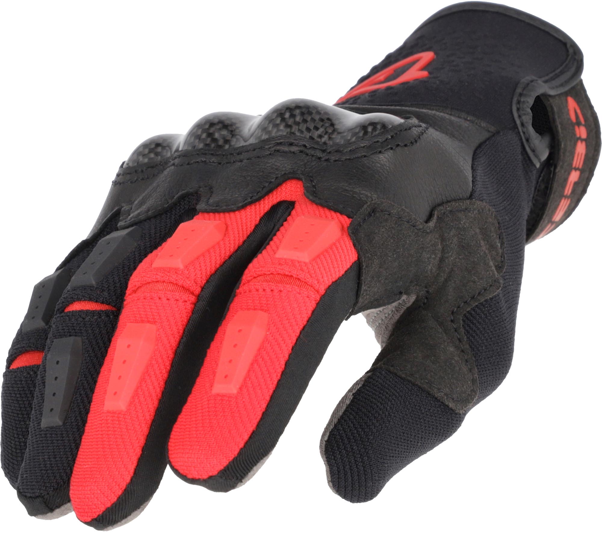 Acerbis Carbon G 5.0 Motorcycle Gloves black/red 2XL Figure 1