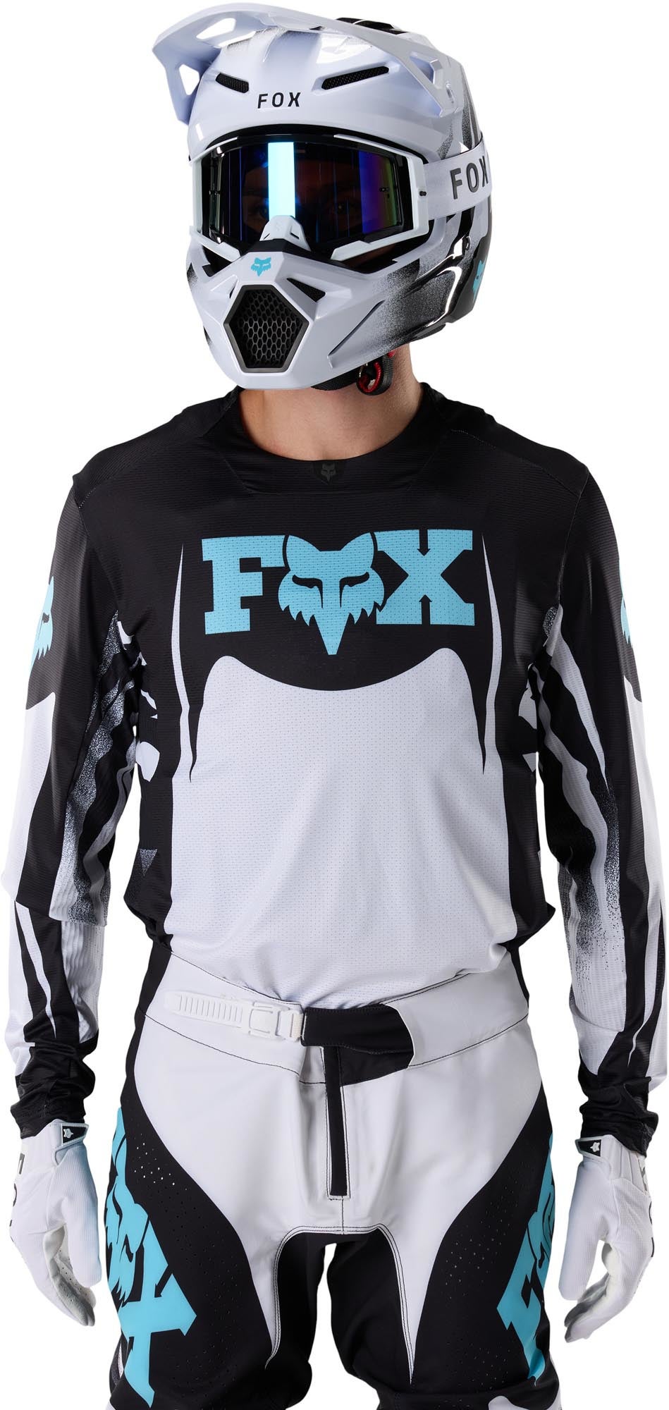 FOX 360 Clutch Motocross Jersey white/black XL Figure 3