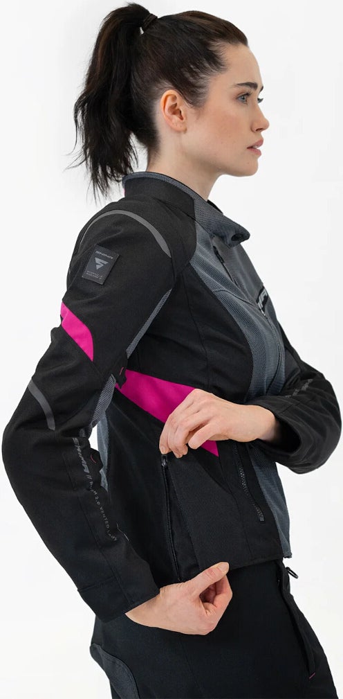SHIMA Rush 2.0 Vented imperméable à l’eau dames moto textile veste Noir/Gris/Rose 3XL Figure 3