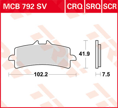 TRW Lucas Sinterbelag MCB792SV Figura 1