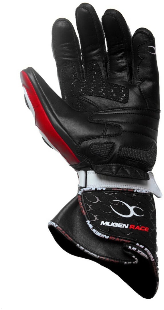 MUGENRACE Bornew Motorrad Handschuhe schwarz/weiß/rot M Abbildung 2