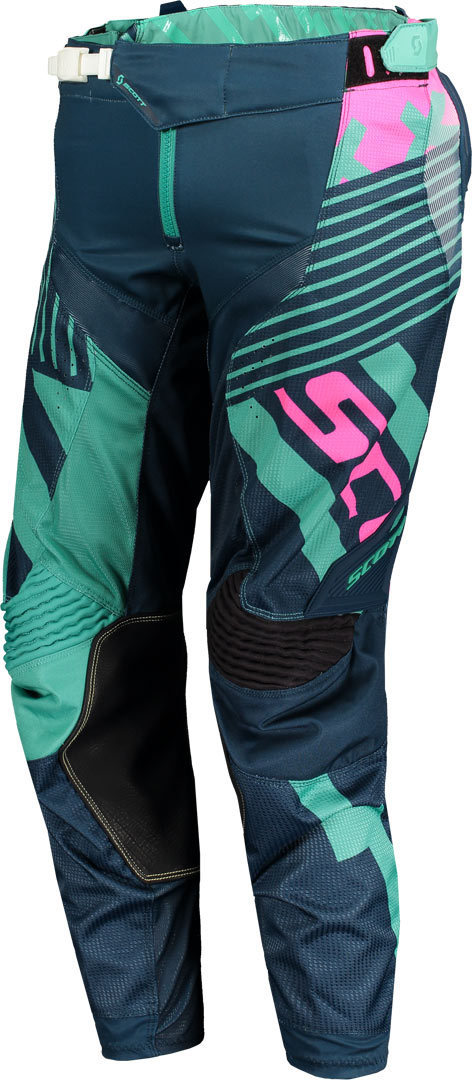Scott 450 Patchwork Calças de motocross azul 36 Figura 1