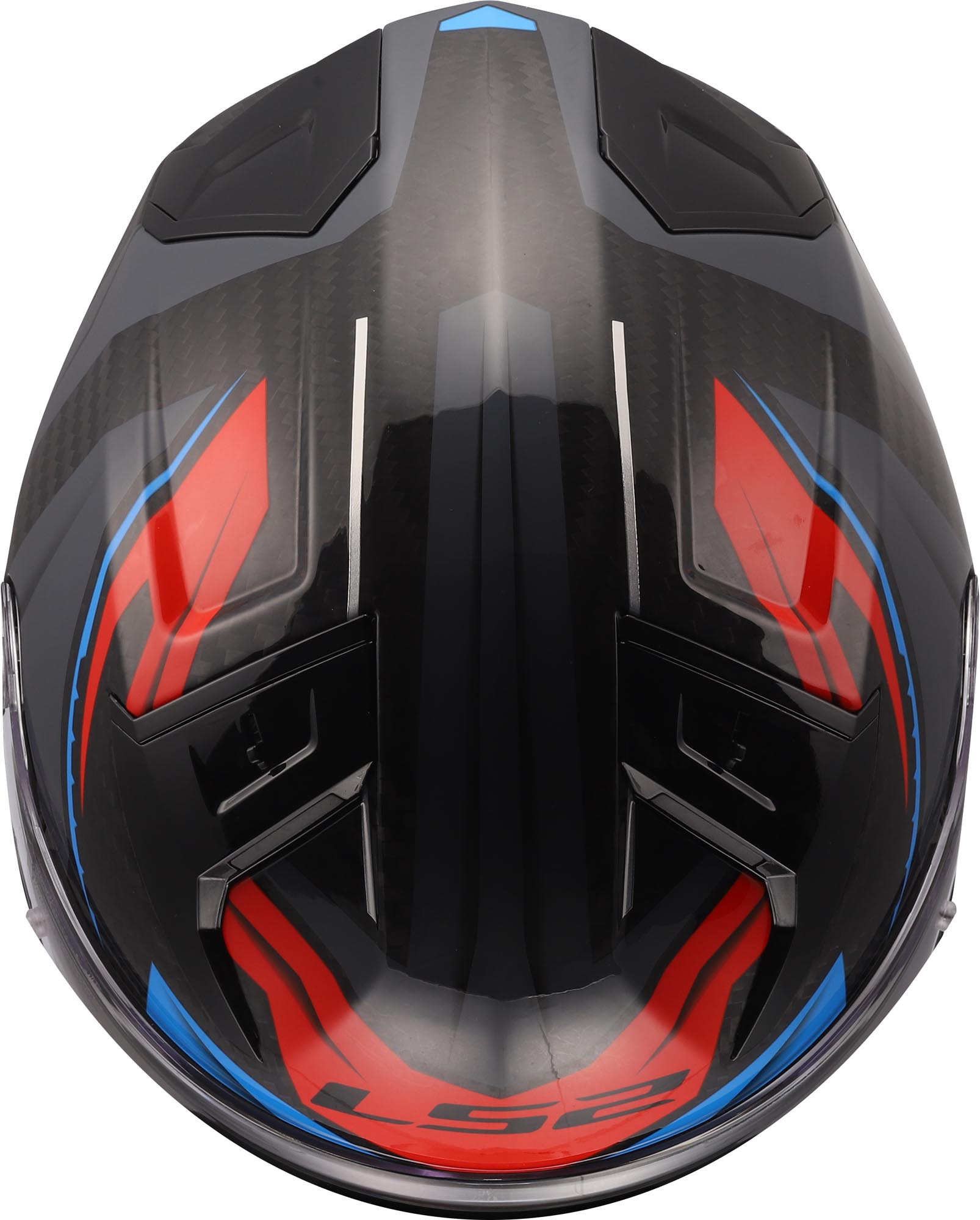 LS2 FF811 Vector II Carbon Savage Kask biały/niebieski/czerwony L (59/60) Rysunek 10