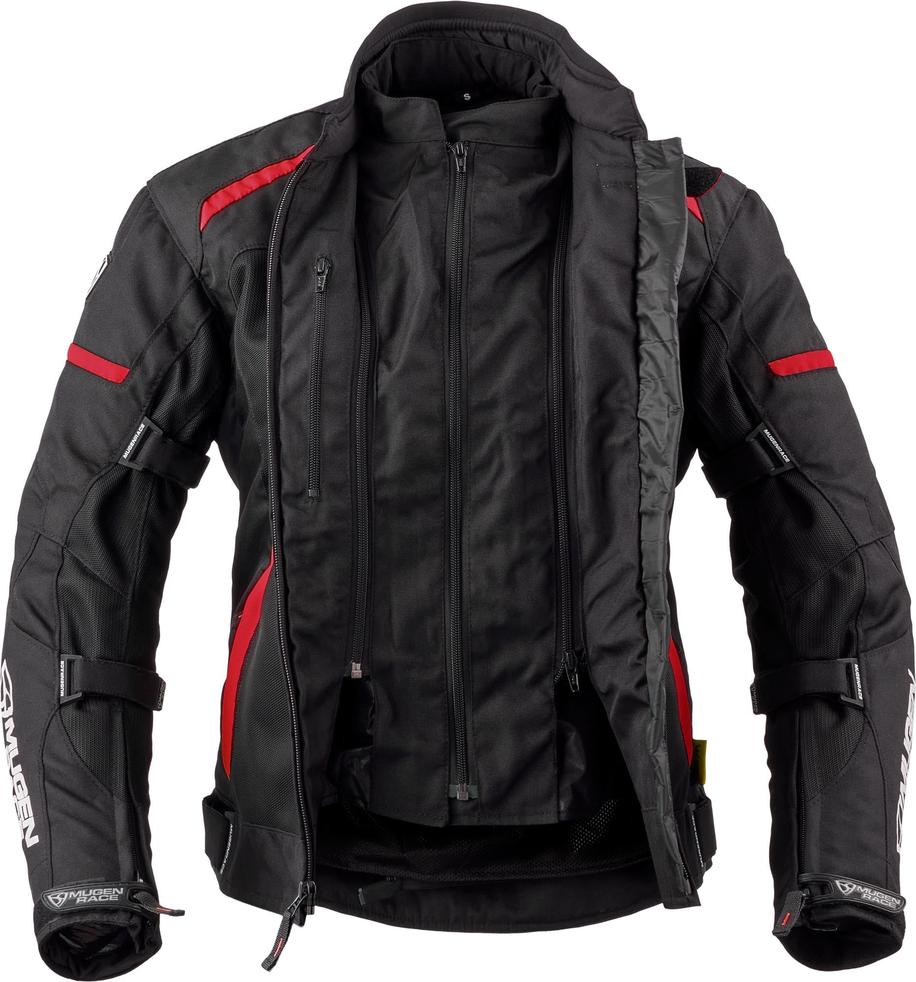 MUGENRACE Fuggire-A imperméable dames moto textile veste noir/rouge M Figure 4