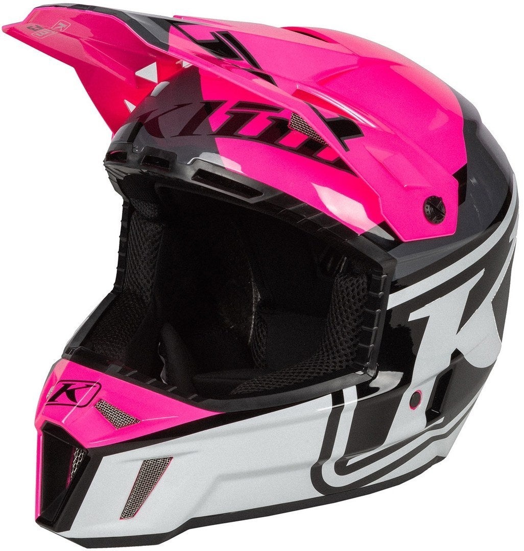 Klim F3 Disarray Motocross Helmet pink/grey XL (60/61) Figure 8