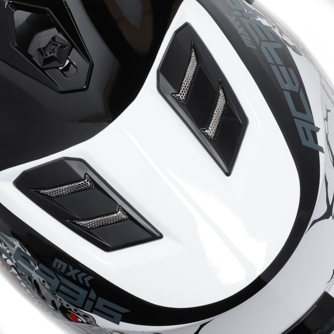 Acerbis Profile Rex Kids Cască de motocross Alb/Negru Y/L (51/52) Figura 5