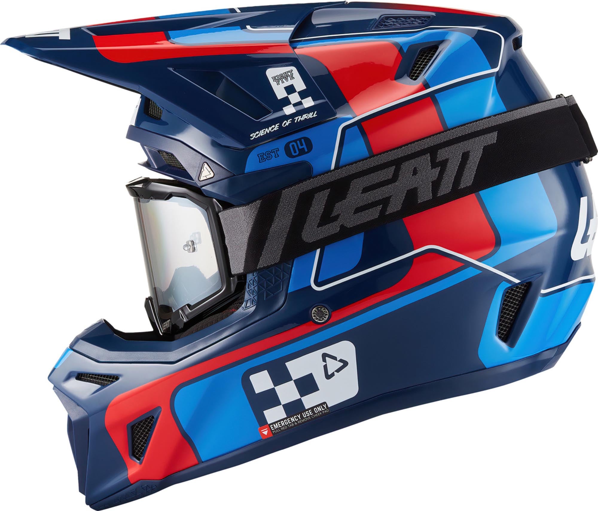 Leatt Moto 8.5 V27 Motocross Helmet with Goggles blue/red S (55/56) Figure 2