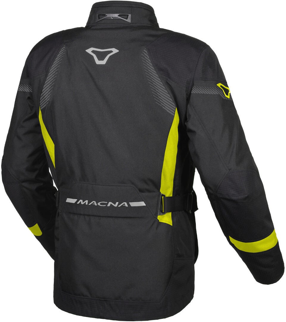 Macna Rancher waterproof Motorcycle Textile Jacket black/yellow XXL Figure 2