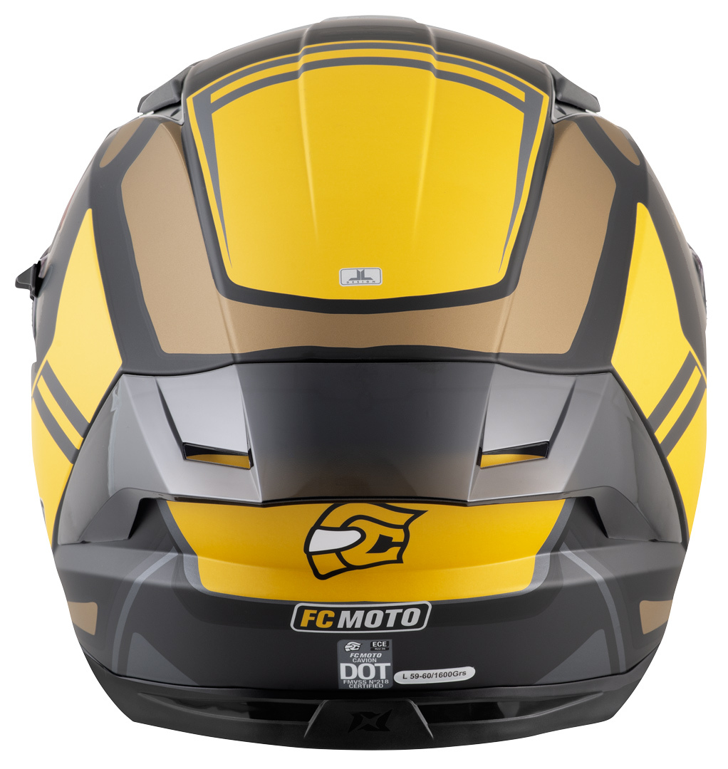 FC-Moto FF130SV Cavion Hjälm Svart matt/guld M Figur 5