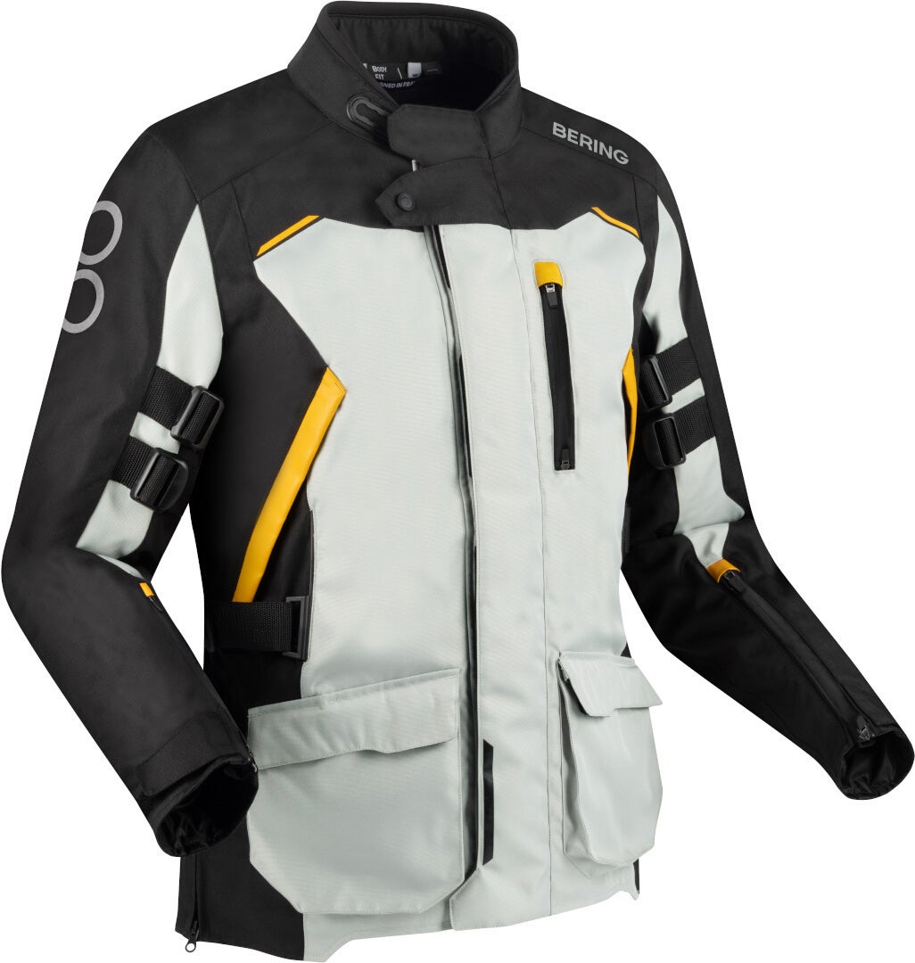 Bering Zephyr waterproof Motorcycle Textile Jacket black/grey XXL Figure 1