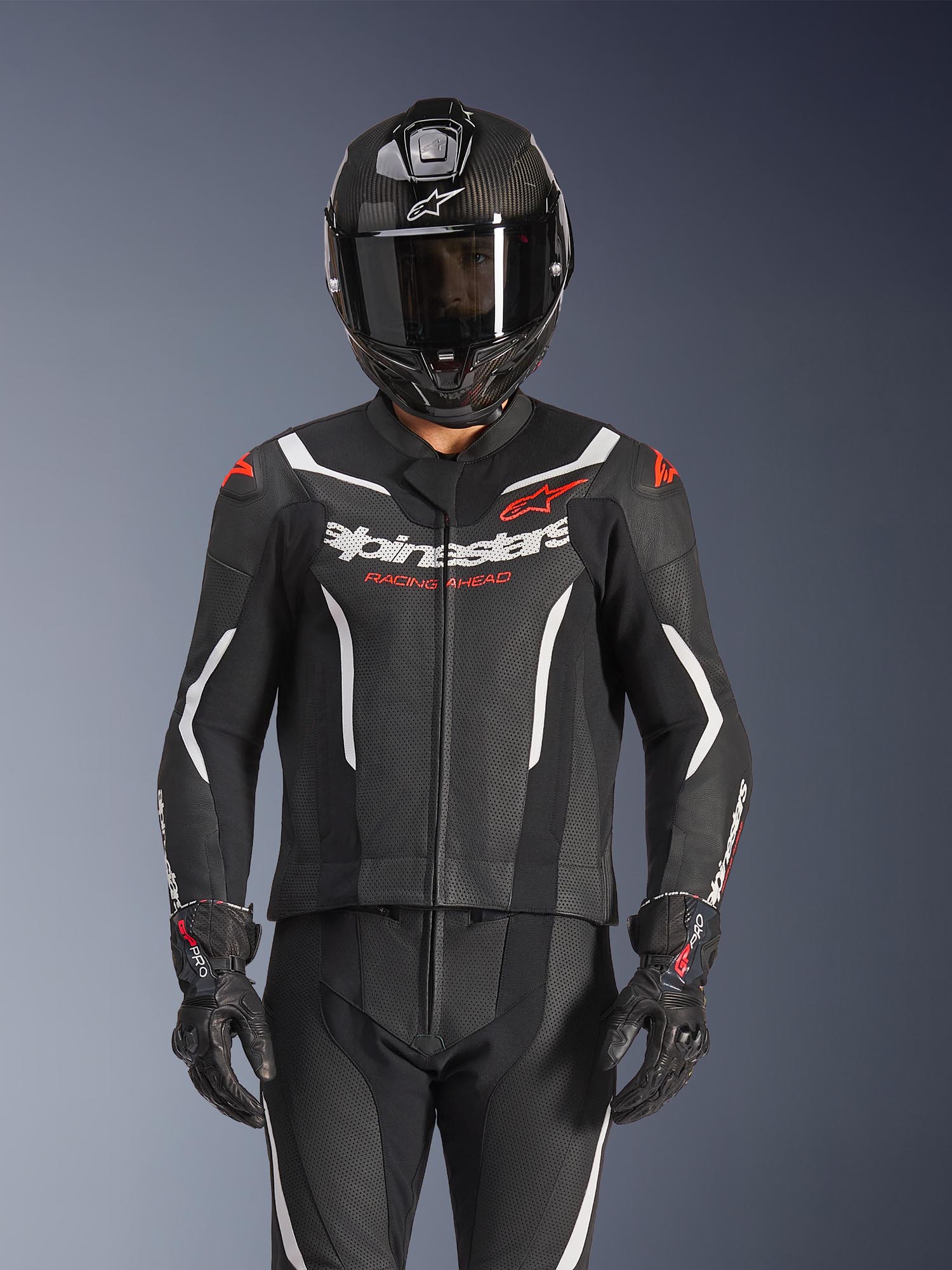 Alpinestars GP Force V2 ツーピースバイクレザースーツ 黒/白 56 図7