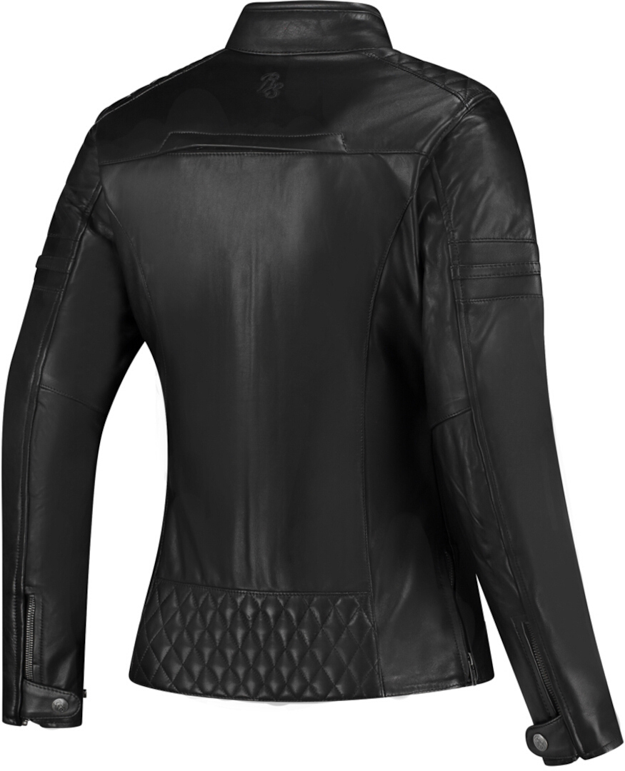Rusty Stitches Joyce V2 Dames Motorfiets Leren Jas Zwart 40 Figuur 2