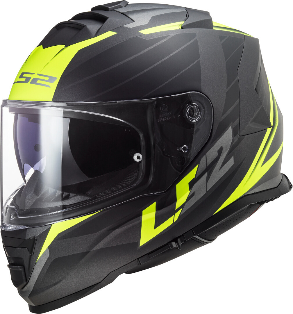 LS2 FF800 Storm Nerve Casco negro mate/neón M (57/58) Figura 1