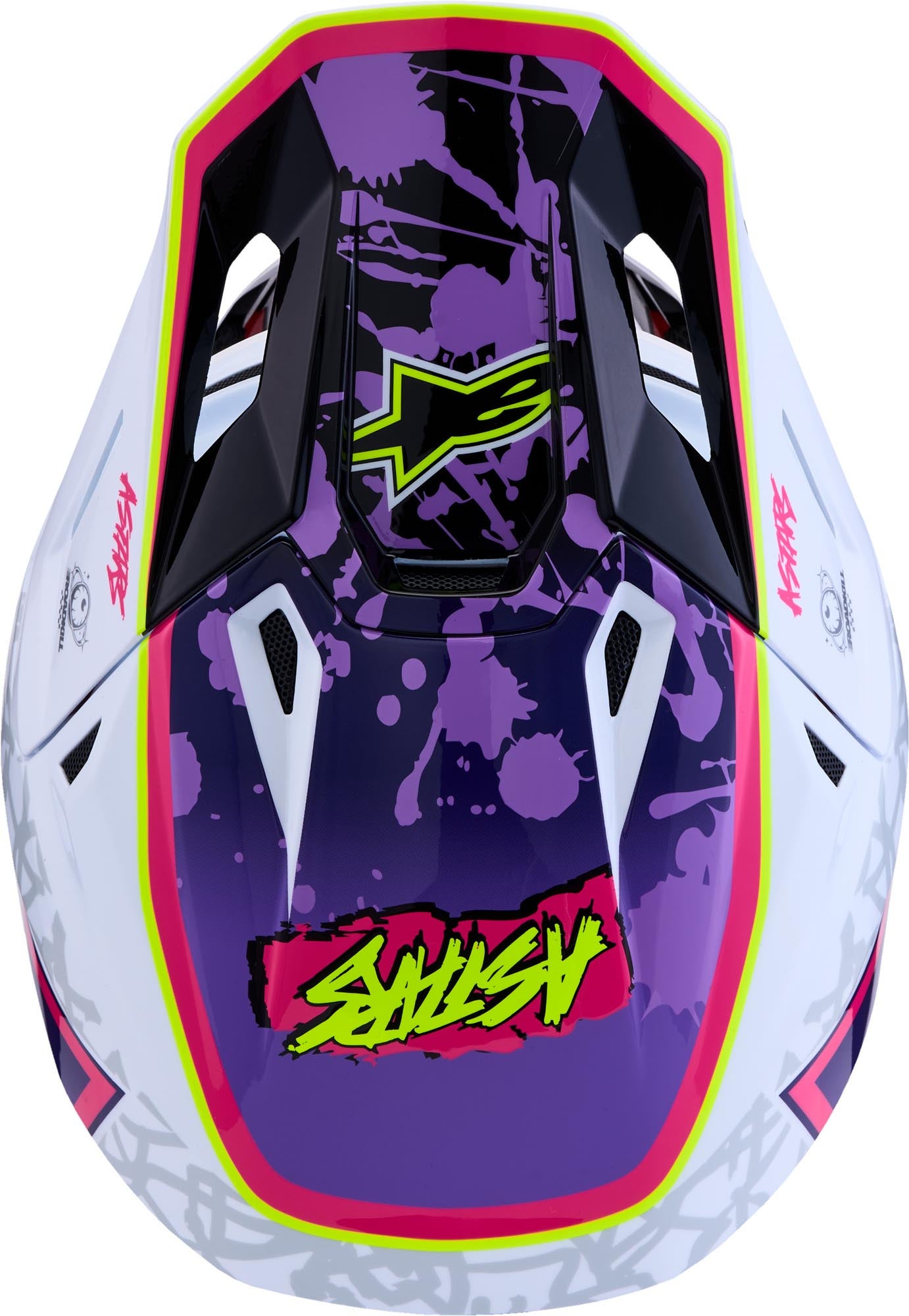 Alpinestars S-M7 Blaster Motocrosshelm wit/roze/paars S (55/56) Figuur 7
