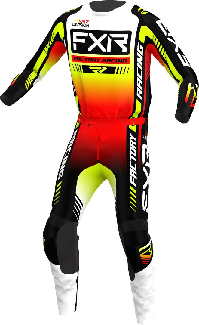 FXR Clutch Pro 2023 Motocross Pants black/yellow/red 34 Figure 3
