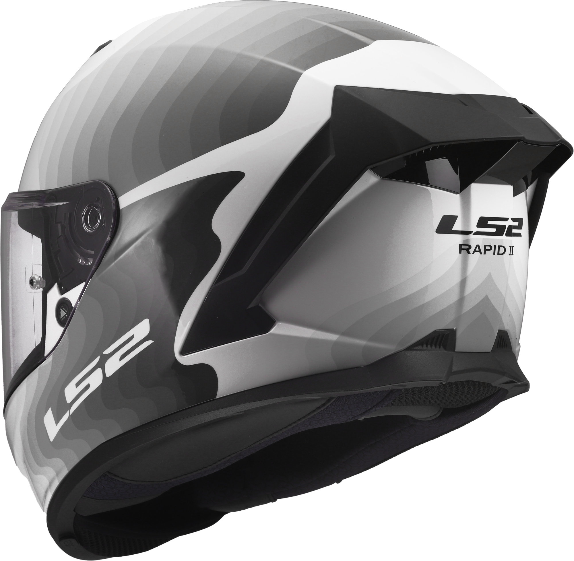 LS2 FF820 Rapid III Flow Helm weiß/grau L (59/60) Abbildung 2