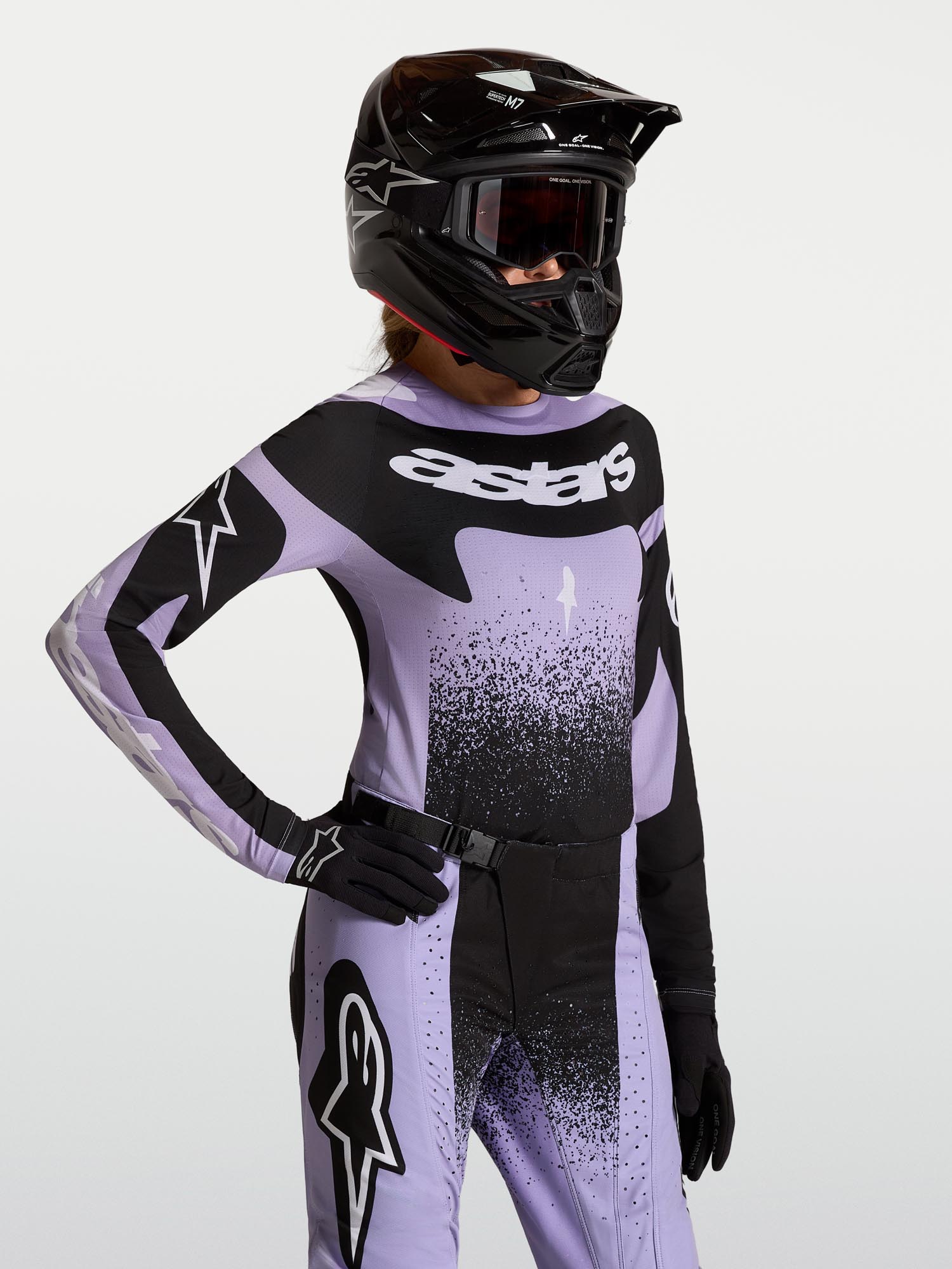 Alpinestars Stella Techstar Swan Damernes Motocrosstrøje violet/sort L Figur 4
