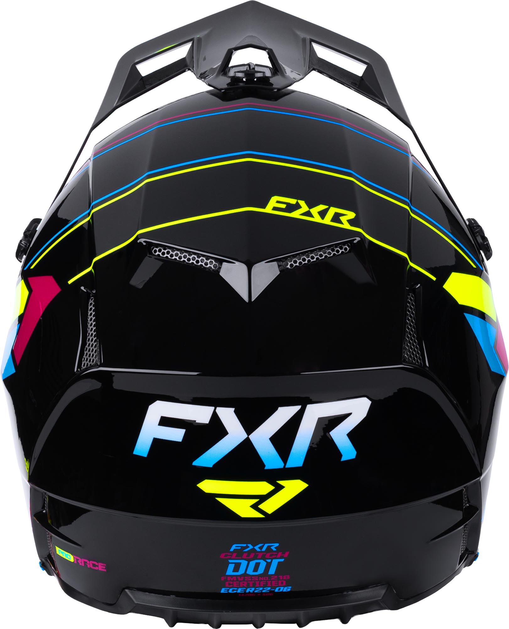 FXR Clutch Motocrosshjälm för ungdomar svart/flerfärgad M Figur 5