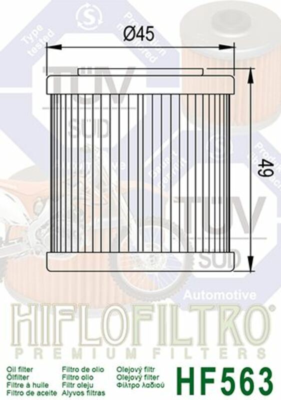 Hiflofiltro Oljefilter - HF563 Figur 4