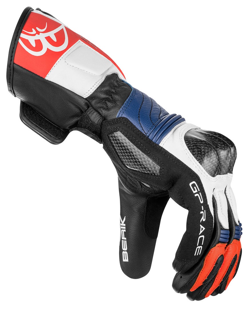 Berik Zoldar Motorradhandschuhe schwarz/weiß/rot/blau M Abbildung 2