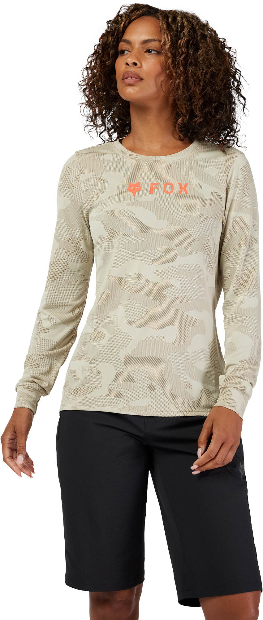 FOX Ranger Tru Dri LS Dames Fiets Jersey Cream S Figuur 3