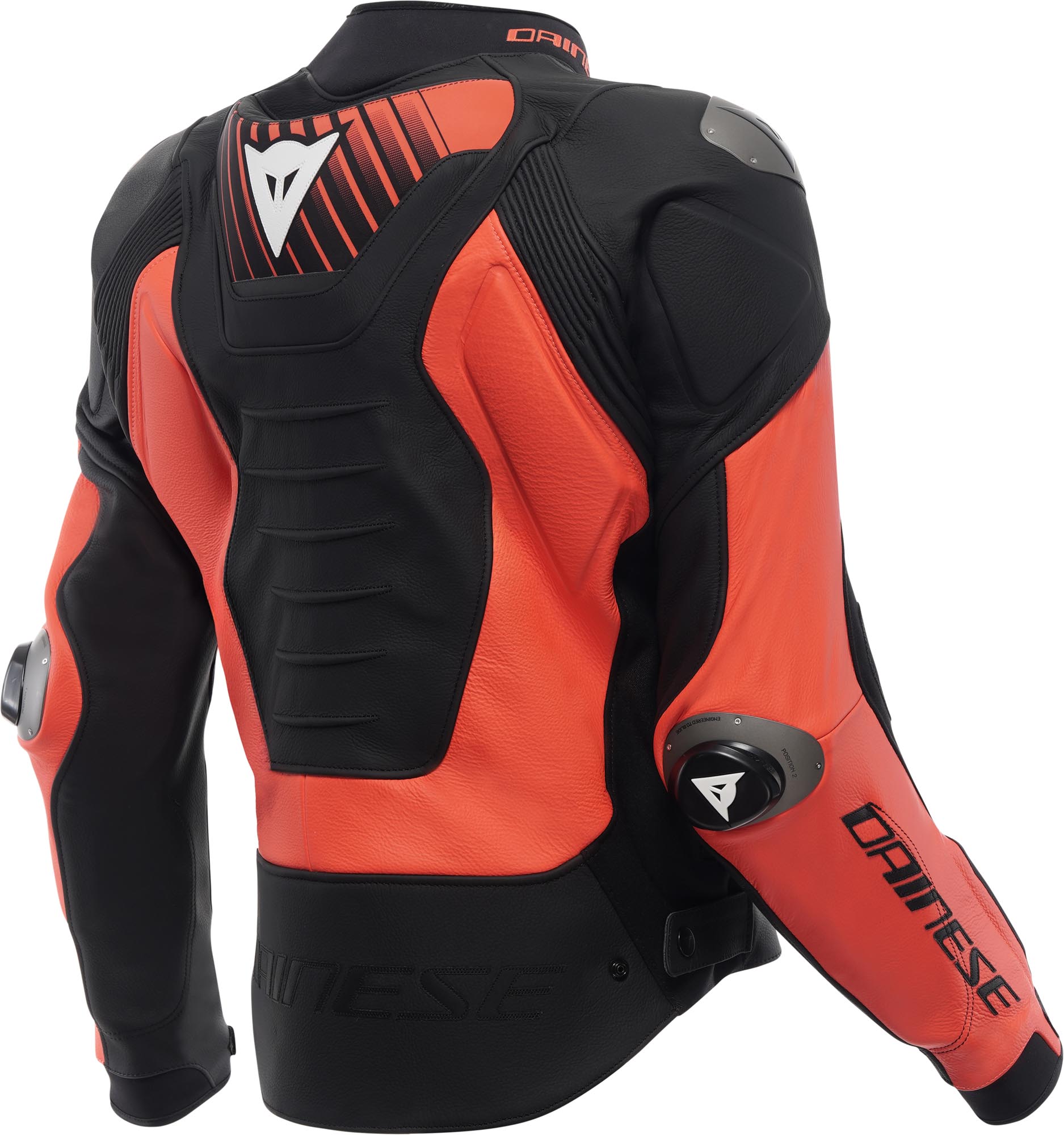 Dainese Super Speed 5 Motorcycle Leather Jacket black/red/white 46 Figure 2