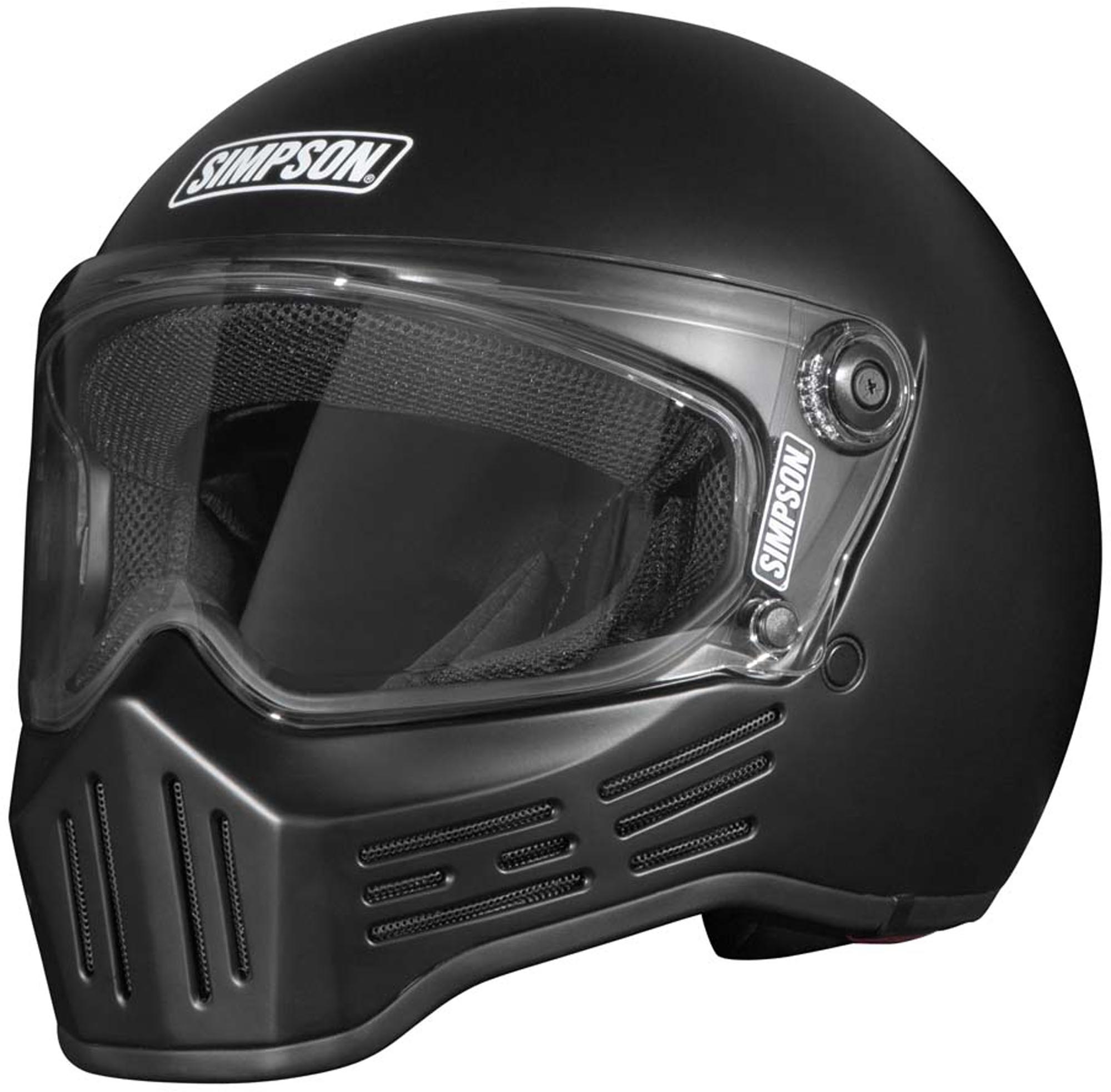 Simpson M30 Motorrad Helm matt schwarz L Abbildung 1